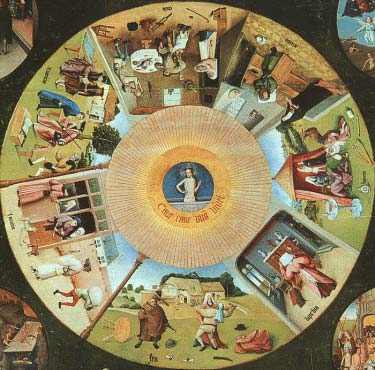 Los siete pecados- Hieronymous Bosch (El psicoanalisis íntimo)