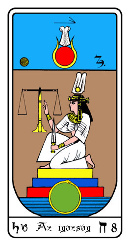 Tarot, 8. Arkánum - Az Igazság - Egyiptomi Tarot