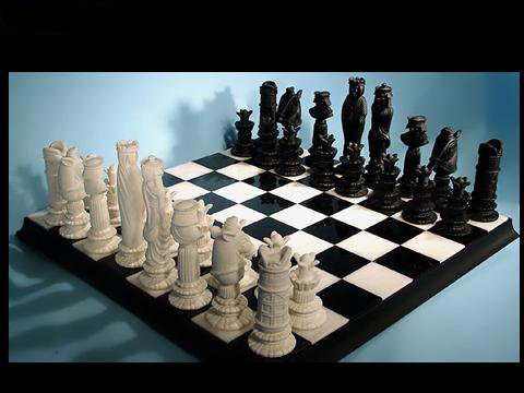 A sakkbábuk - a sakkjáték szimbolikája